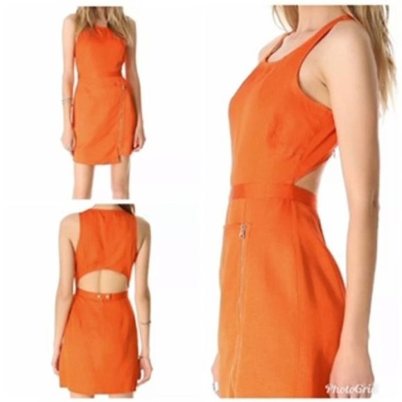 Stylestalker Orange Power Forward Dress US Size 4